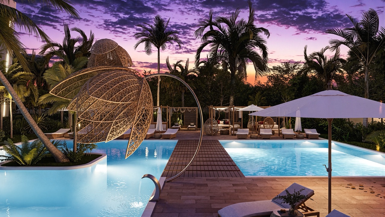 Apartament z basenem w Punta Cana